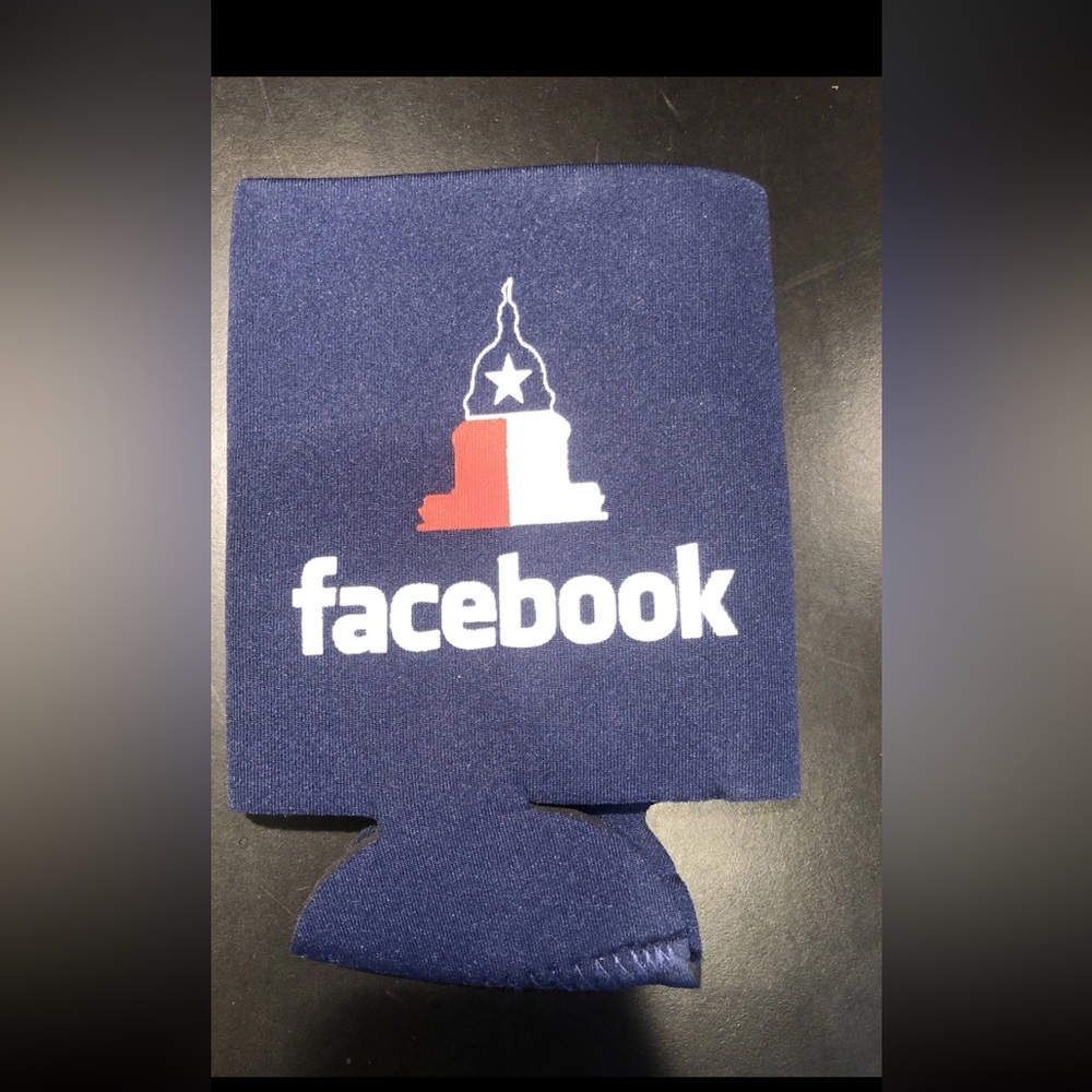 Facebook FB Coozy Insulator, Coozie Koozie Can Bottle Cooler Soft Reusable Cold